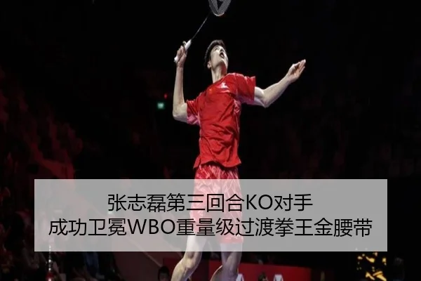 张志磊第三回合KO对手 成功卫冕WBO重量级过渡拳王金腰带